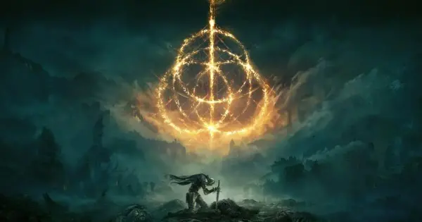Arte de Elden Ring com destaque para adaptação cinematográfica e orçamento bilionário