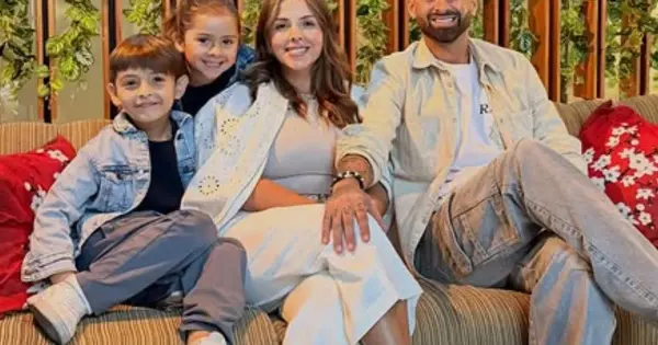 Lucas Trejo em foto com a família antes do terremoto na Venezuela